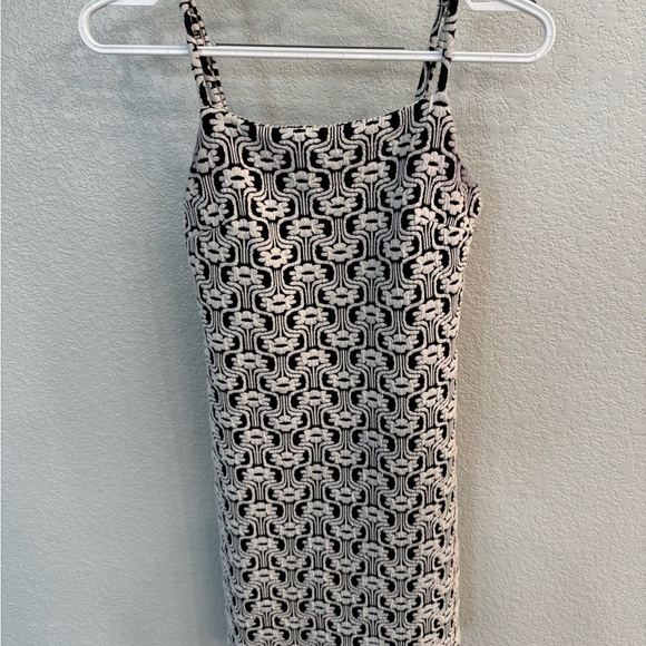 Altar'd State Black and White Geometric Mini Dress - Picture 1 of 3